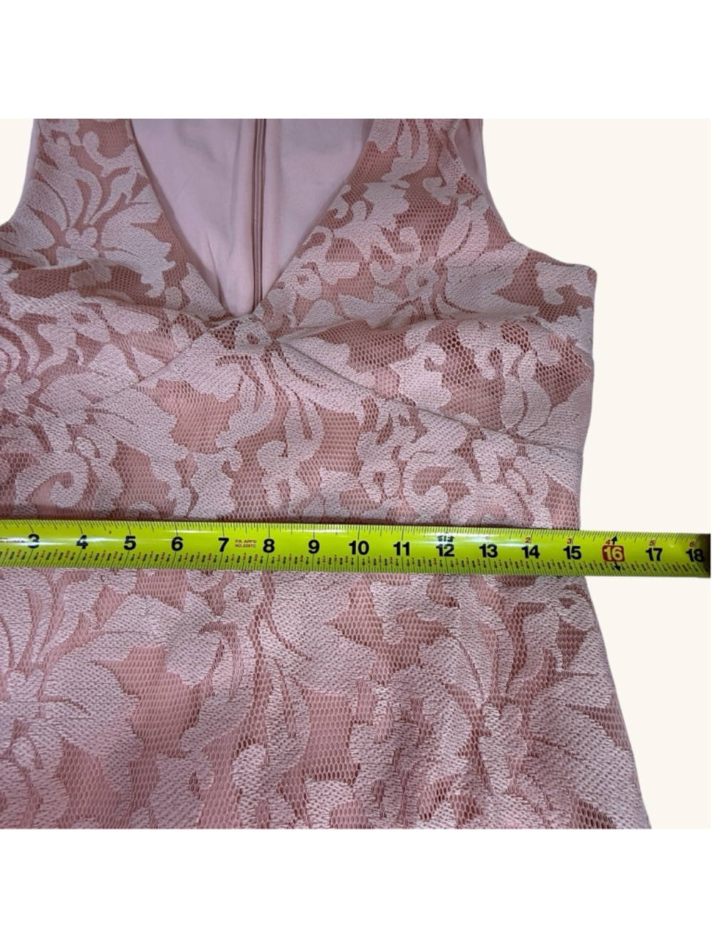 Lauren Ralph Lauren Pink Lace Maxi Dress Size 8 Sleeveless Formal Evening Gown - Picture 4 of 7